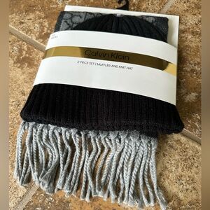 Calvin Klein scarf and hat set
